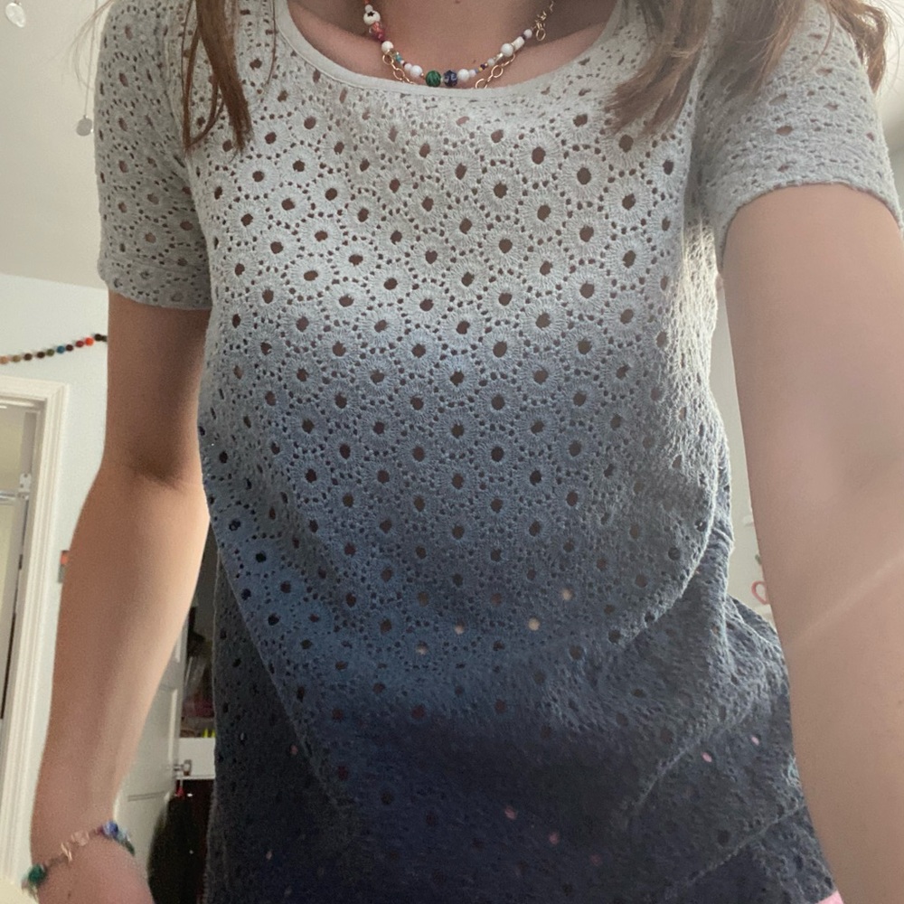 Hi-Line Crochet Ombre Top